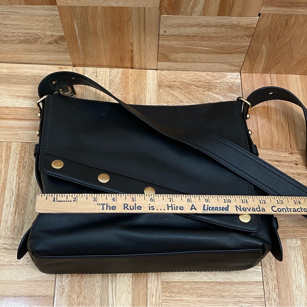 Marc Jacobs Downtown Studded Black Leather Crossbody Bag - Picture 12 of 15
